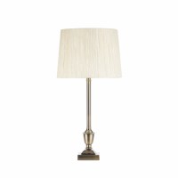 Distribuidor - Lâmpadas Diversas | Sobre Mesas Decoração | SOBREMESA MAGNI 1XE27 CROMO C PANT.BLANCA 53X30X30 CM Ref: 137471014